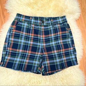 American Eagle High Rise Plaid Trouser DIY Shorts 0